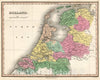 Historic Map : Holland., 1824, Vintage Wall Art