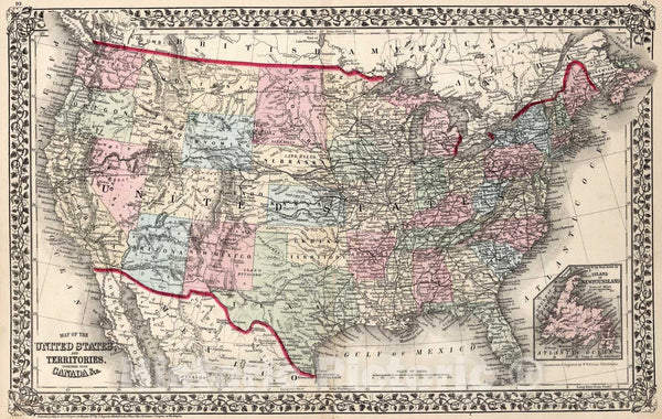 洋書 The united states in old maps and prints Map of the United States of America. | Library of Congress