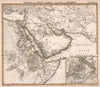 Historic Map : Mittel - und Nord-Afrika. (North and Central Africa, Arabian Peninsula). Habesch (Ethiopia and Eritrea)., 1853, Vintage Wall Art