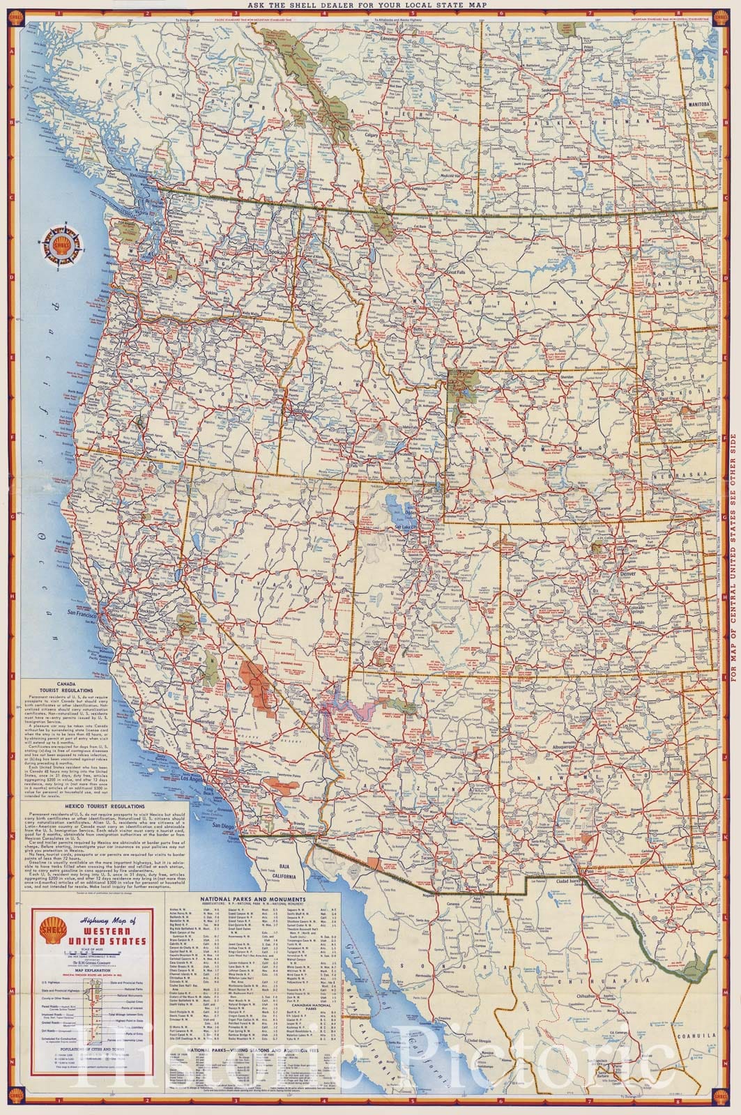 Map of Western United States