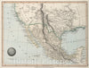 Historic Map : Mexico, 1845, Vintage Wall Art