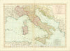 Historic Map : Italy, Divided Into Its States with Their Subdivisions? [Corsica, Sicily, Sardinia], 1794, Samuel Dunn, Vintage Wall Art