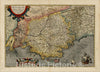 Historic Map : Provinciae Regionis Galliae, vera exactissimaque descriptio, 1594, c1609, , Vintage Wall Art