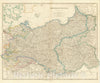 Historic Map : Prussia & Poland, 1858, John Arrowsmith, Vintage Wall Art
