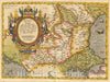 Historic Map : Romaniae, (quae olim Thracia dicta) Vicinarumque Regionum, Uti Bulgariae, Walachiae, Syrfiae, etc. Descriptio, 1603, Abraham Ortelius, Vintage Wall Art