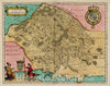 Historic Map : Valesium Ducatus -- Valois, 1642, Willem Janszoon Blaeu, Vintage Wall Art