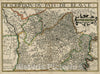 Historic Map : Description Du Pais De Beauce, 1643, Jean Boisseau, Vintage Wall Art
