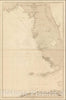 Historic Map : Carta De La Costa Occidental De La Florida y Parte De La Isla De Cuba, 1862, Direccion Hidrografica de Madrid, Vintage Wall Art