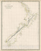 Historic Map : The Islands of New Zealand, 1833, SDUK, v2, Vintage Wall Art