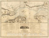 Historic Map : Plan of Quebec and Adjacent Country Shewing The principal Encampments, 1813, , Vintage Wall Art