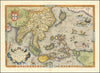 Historic Map : Indiae Orientalis Insularumque Adiacientium Typus, , Abraham Ortelius, Vintage Wall Art