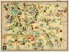 Historic Map : Wyoming, 1935, Ruth Taylor White, Vintage Wall Art