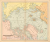 Historic Map : North Polar Region (Arctic Ocean) From Latest Information, c1885, , Vintage Wall Art
