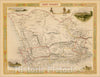 Historic Map : Cape Colony, 1851, John Tallis, v2, Vintage Wall Art