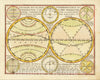 Historic Map : Division Du Globe Correspondance Du Globe Terrestre, ., 1719, Jacques Chiquet, Vintage Wall Art