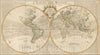 Historic Map : A Map of the World Corrected from the Observations Communicated to the Royal Societys of London and Paris., 1725, John Senex, Vintage Wall Art