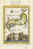 Historic Map : Isles du Iapon, 1683, Alain Manesson Mallet, Vintage Wall Art