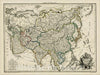 Historic Map : Asie [Asia], 1812, Conrad Malte-Brun, Vintage Wall Art