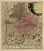 Historic Map : Imperii Circulus Bavaria titulo Electoratus insignis ea pro ut in Ducatum ac Palatinum, c1700, Peter Schenk, Vintage Wall Art