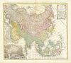 Historic Map : Asia Secundum legitimas Projectionis Stereigraphicae regulus ext juxta recentissimas obserationes et relationes, 1744, 1744, Homann Heirs, Vintage Wall Art