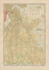 Historic Map : Map of Boston, 1902, George F. Cram, Vintage Wall Art