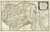 Historic Map : L'Inde deca et dela le Gange, ou est L'Empire du Grand Mogol Et Pays Circonvoisins Tiree de Purchas, 1654, 1654, Nicolas Sanson, Vintage Wall Art
