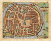 Historic Map : (Zwolle) Swolla Diu Celebris Meruit Virtutibus Armaquae Populum Fortem Nobilitare Solent, 1581, Georg Braun, Vintage Wall Art