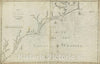 Historic Map : Chart of the Coast of America from Cape Hateras to Cape Roman from the actual surveys of Dl. Dunbibin Esq, 1791, William Norman, Vintage Wall Art