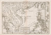 Historic Map : Les Isles Philippines, celle de Formose, Le Sud de La Chine, Les Royaumes de Tunkin de Cochinchine, De Camboge, de Slam des Laos., 1787, v1, Vintage Wall Art