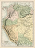 Historic Map : Venezuela, New Granada, Equador, Peru & c., 1869, Adam & Charles Black, Vintage Wall Art