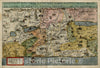 Historic Map : Descriptio Et Situs Terrae Sanctae Alio Nomine Palestina Multis Preclaris Historys Et Miraculis Utriusque Testamenti, c1590, Gerard de Jode, Vintage Wall Art