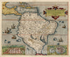 Historic Map : Americae Peruvi Aque Ita ut Postremum Detecta Traditur Recens Delineatio, 1578, , Vintage Wall Art