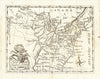 Historic Map : [Thomas Jefferson's Proposed Northwest Territories] A Map of the United States of N. America, 1788, Johann David Schopf, Vintage Wall Art