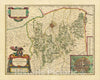 Historic Map : Territorium Norimbergense., 1635, Willem Janszoon Blaeu, Vintage Wall Art