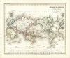 Historic Map : Welt-Karte in Mercators Projektion. Nach den bessten Quellen entworf. und gezeichn, 1844, 1846, Joseph Meyer, Vintage Wall Art