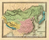 Historic Map : Chinese Empire and Japan, 1836, David Hugh Burr, Vintage Wall Art