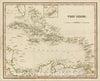 Historic Map : West Indies [Bermuda Inset], 1838, Thomas Gamaliel Bradford, v1, Vintage Wall Art