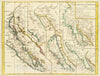 Historic Map : Carte De La Californie Suivant 1. La Carte manuscrite de l'Americque de Mathieu Neron Pecci olen dressee a Florence, 1772, Vintage Wall Art