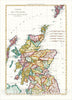 Historic Map : [Scotland] Carte De L'Ecosse, 1780, Rigobert Bonne, Vintage Wall Art