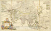 Historic Map : Map of Asia according to ye Newest & Most Accurate Observations, 1730, Herman Moll, Vintage Wall Art