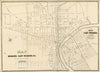 Historic Map : Map of Newark and East Newark, N.J. From The Most Authentic Surveys, 1836, , Vintage Wall Art