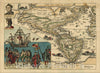 Historic Map : America 1586 [Fantasy Map], c1586, , Vintage Wall Art