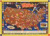 Historic Map : Albert Richard Football Map, 1940, F. E. Cheeseman, Vintage Wall Art