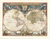 Historic Map : Nova et Accuratissima Totius Terrarum Orbis Tabula Auctore Joanne Blaeu, 1662, Johannes Blaeu, v1, Vintage Wall Art