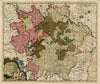 Historic Map : Generalis Lotharingia Dispartita in Ducatum ejus Proprium et Barrrensem Quorum intra Fines continentur Metensis Tullensis, Verdunensi, c1700, Vintage Wall Art