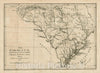 Historic Map : Sud Carolina. Nach des Gouverneurs von Carolina, J Drayton's Charte (183) reducit?186, 1806, Weimar Geographische Institut, Vintage Wall Art
