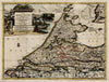 Historic Map : La Hollande suivant les Nouvelles Observations, 1700, , Vintage Wall Art