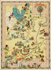 Historic Map : Utah, 1935, Ruth Taylor White, Vintage Wall Art