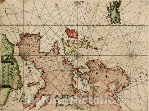 Historic Map : Europa Uyt gegeven door Lowys Vlasbloem 't Amsterdam, c1650, Louis Vlasbloem, Vintage Wall Art