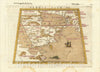 Historic Map : [Arabian Peninsula] Tabula Asiae VI, 1598, Girolamo Ruscelli, Vintage Wall Art